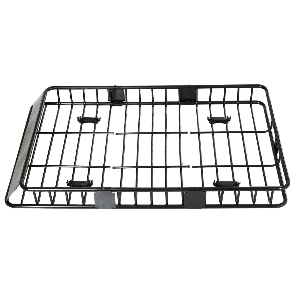 HOMCOM Universele dakkoffer autodakdrager dakbagagerek bagagemand bagagerek plank metaal zwart 162 x 99 x 16 cm | Aosom.de