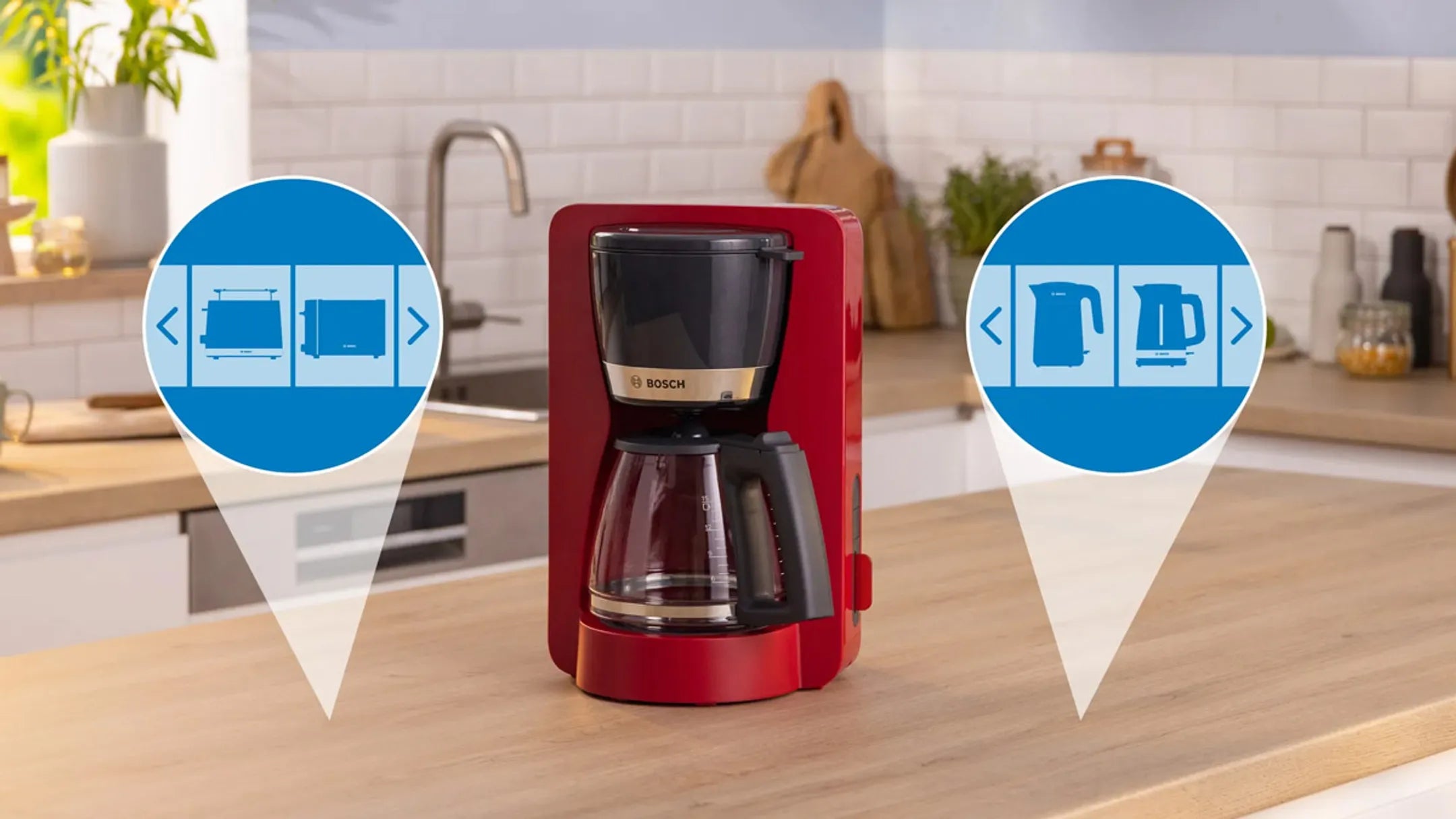 Bosch Koffiezetapparaat MyMoment TKA4M234, Rood