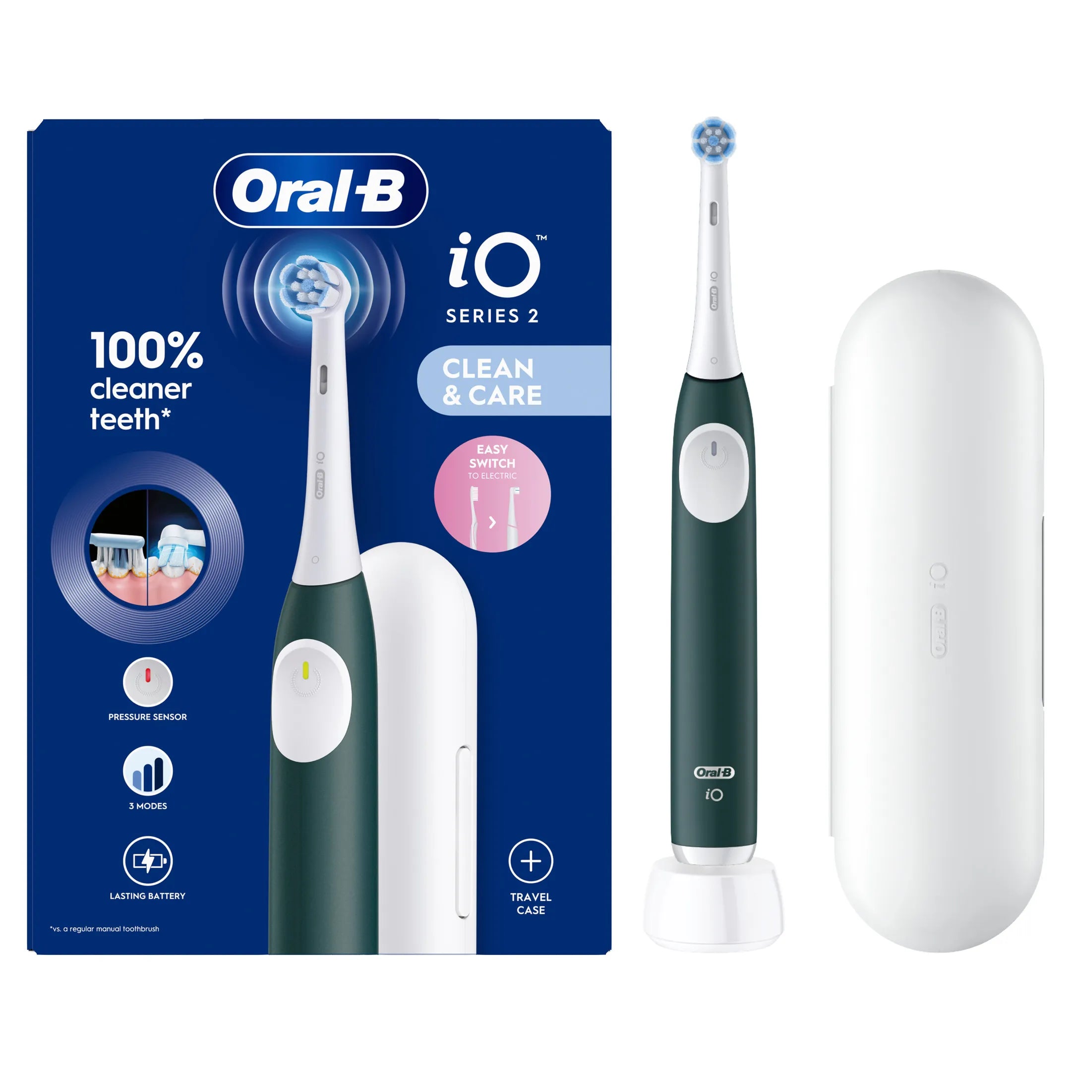 Oral-B Elektrische tandenborstel iO2 groen + reisetui