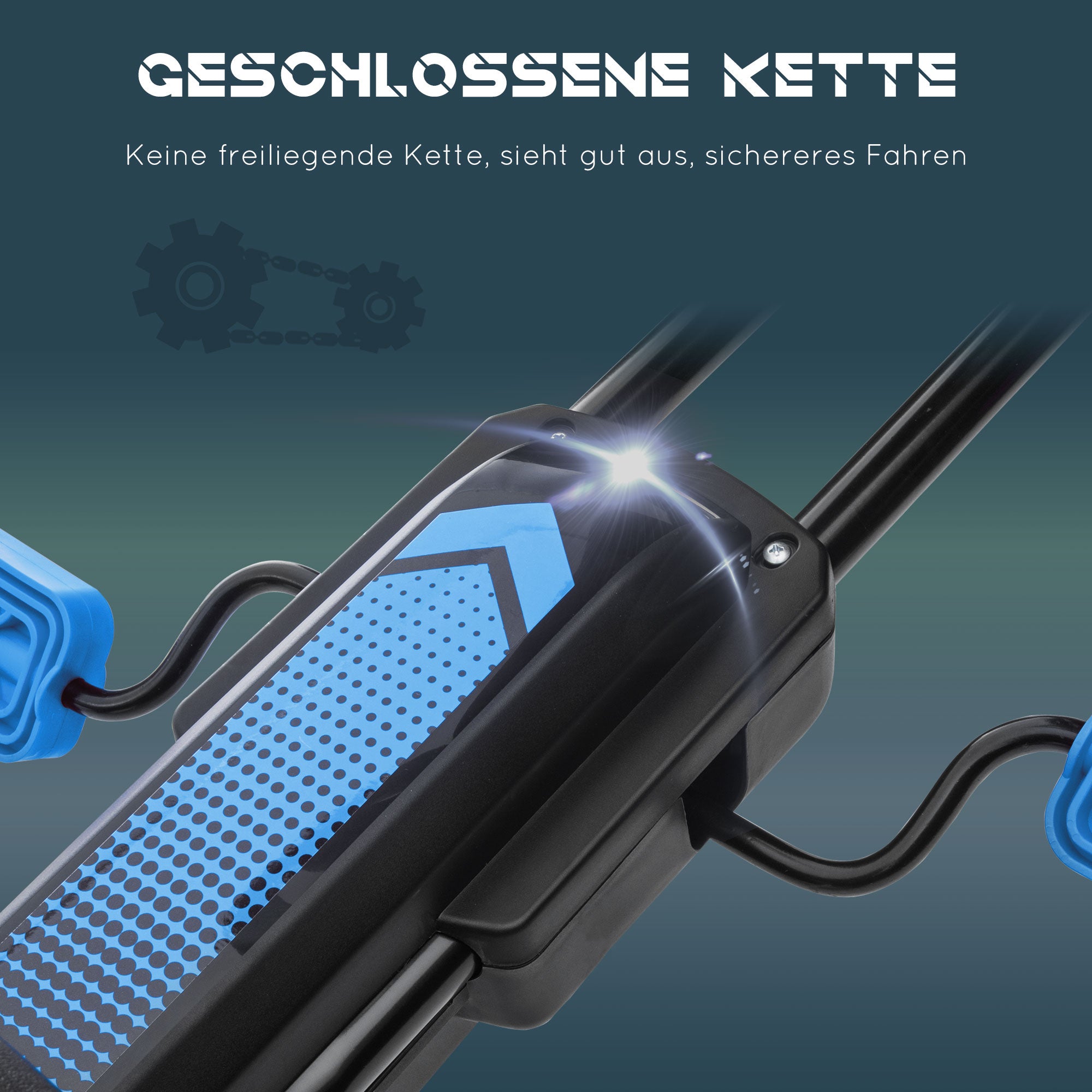 HOMCOM skelter, kindervoertuig met pedaal, pedaalauto, outdoor, blauw+zwart