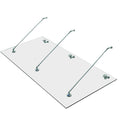 HOMCOM® luifel glazen luifel deur luifel veiligheidsglas roestvrij staal helder glas gelaagd veiligheidsglas VSG 304 200x90cm