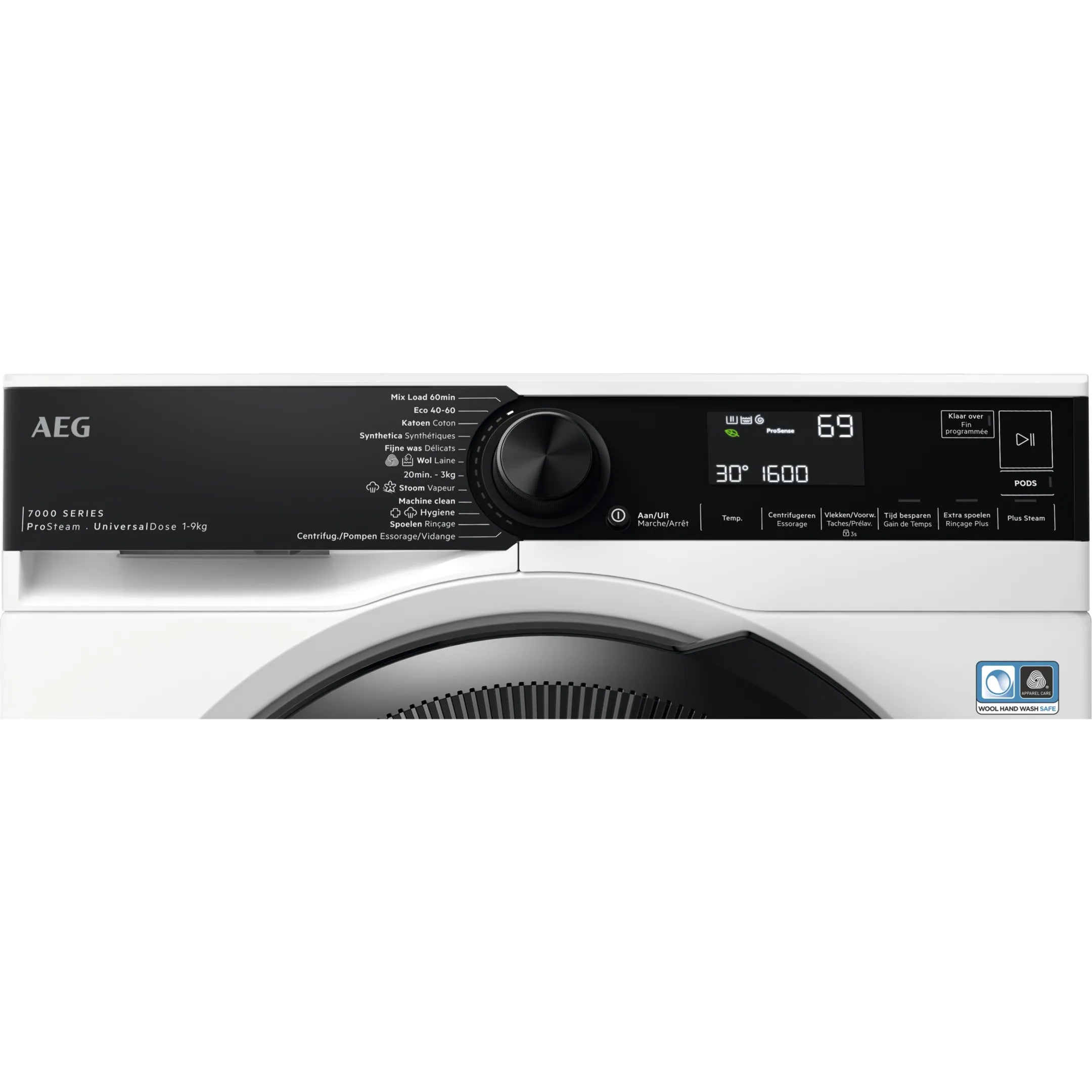 AEG Bundel - Wasmachine LR76U964 ProSteam + Droogkast TR88BHDC AbsoluteCare®