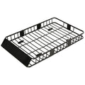 HOMCOM Universele dakkoffer autodakdrager dakbagagerek bagagemand bagagerek plank metaal zwart 162 x 99 x 16 cm | Aosom.de