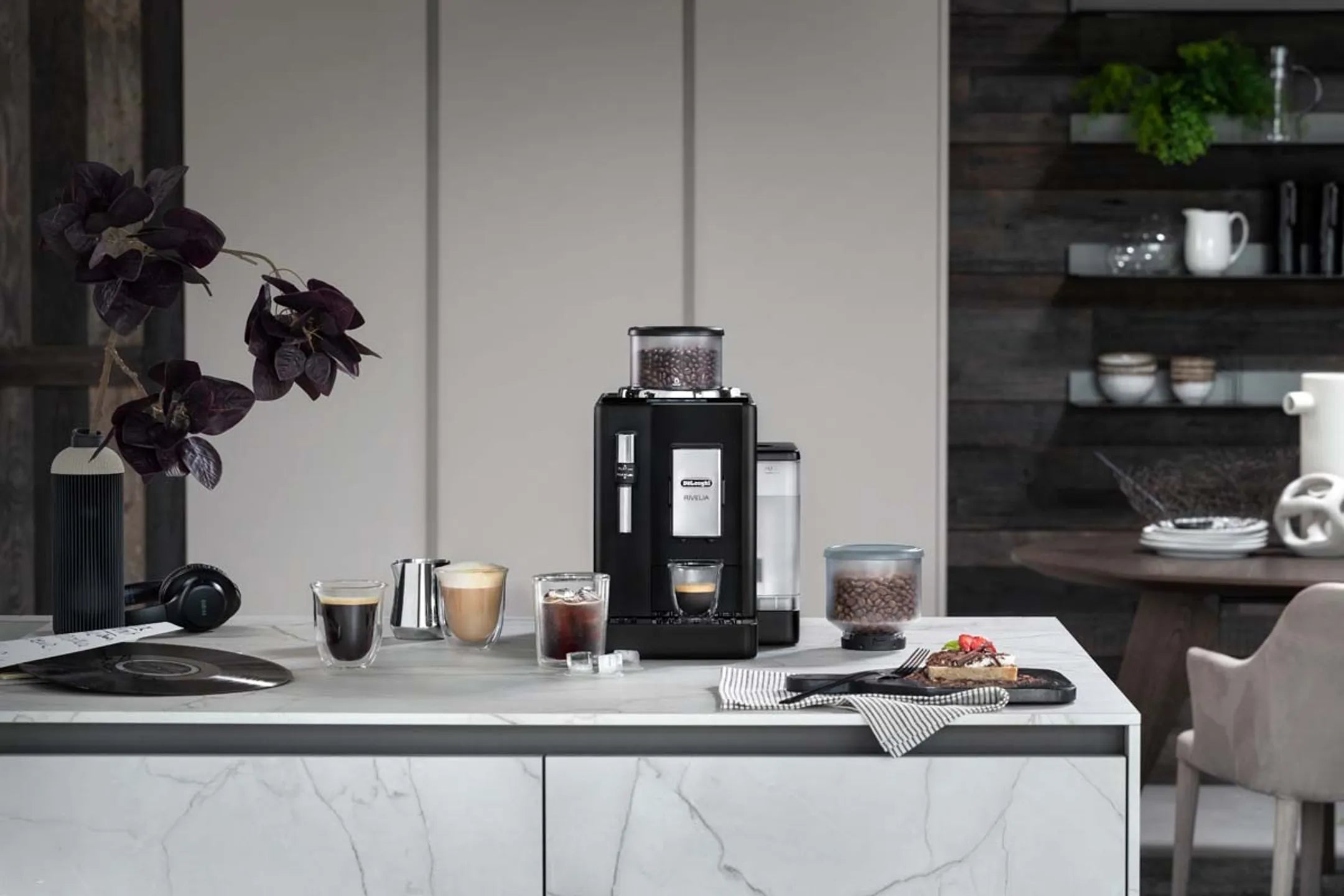 De'Longhi Volautomatische Espressomachine Rivelia EXAM440.35.B