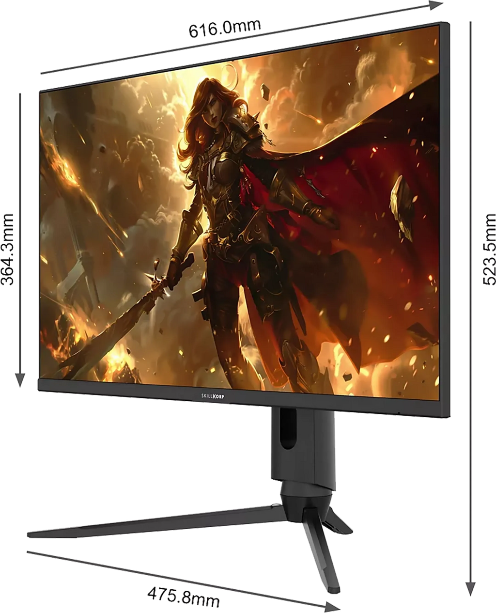 Skillkorp 27" Gaming monitor M27 Fast IPS