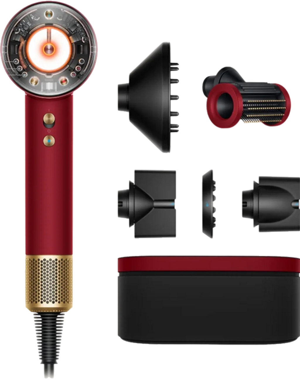 Dyson Supersonic Nural Straight + Wavy Red Velvet - Limited Edition