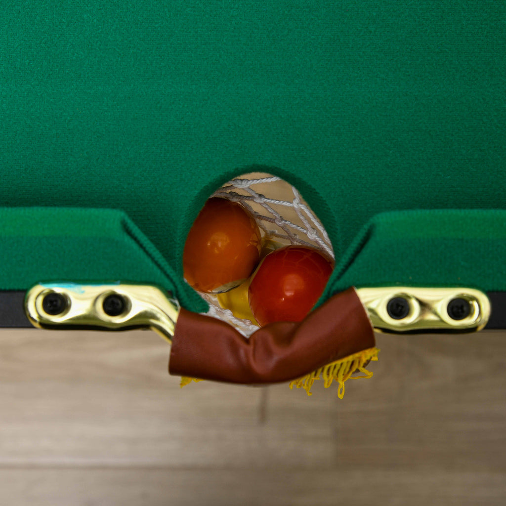 SPORTNOW Biljarttafel, inklapbaar, verstelbare hoogte, incl. driehoek/2 keus/16 ballen, Groen