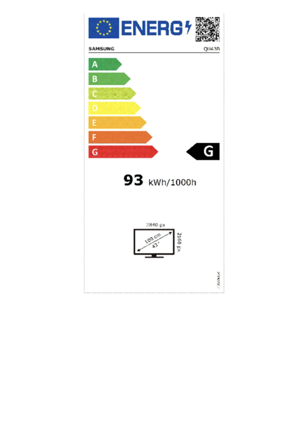 Samsung QH43B LH43QHBEBGCXEN
