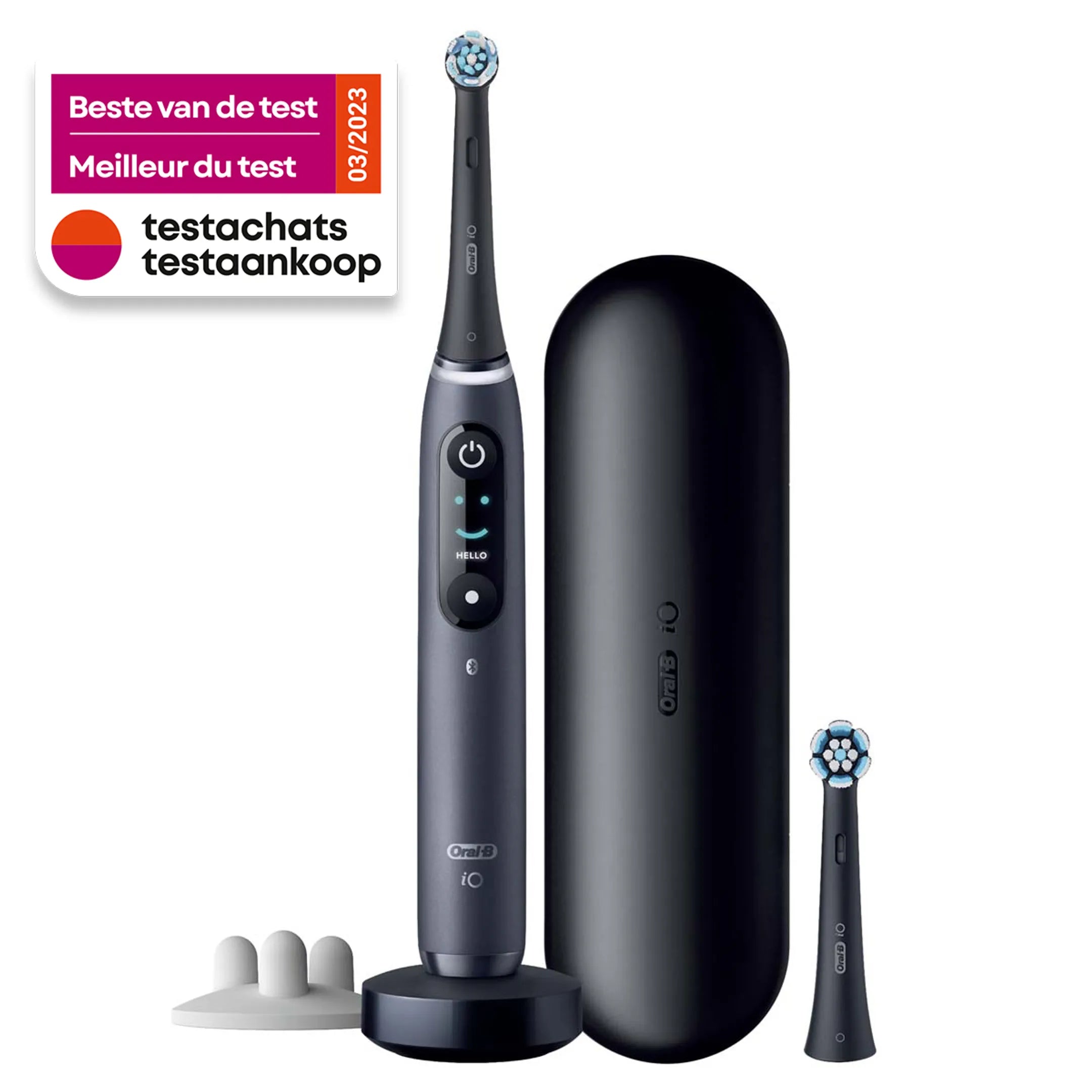 Oral-B Elektrische tandenborstel IO8S BLACK ONYX (+1 REFILL)