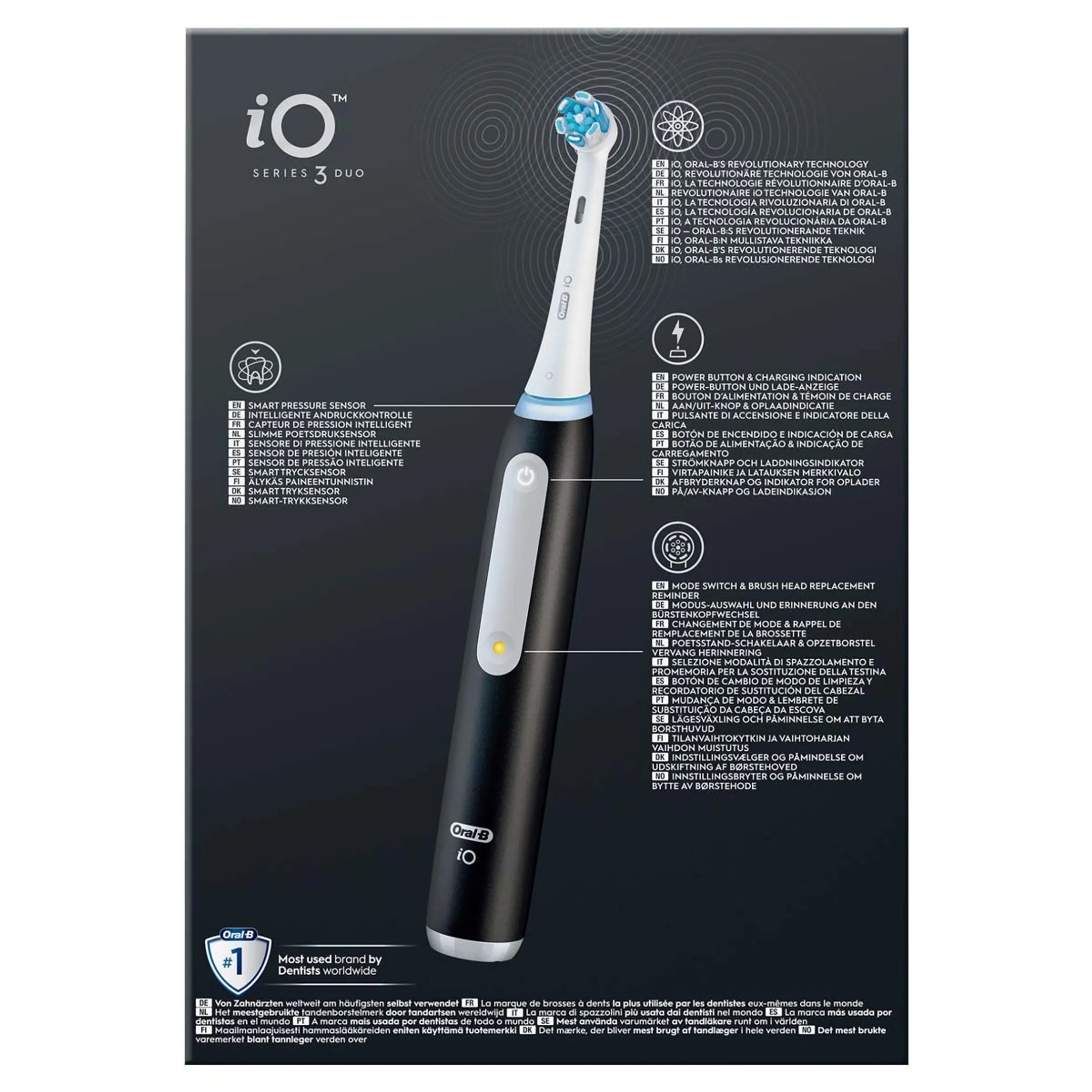 Oral-B Elektrische Tandenborstels iO3 Duo Zwart/Roze + Reisetui