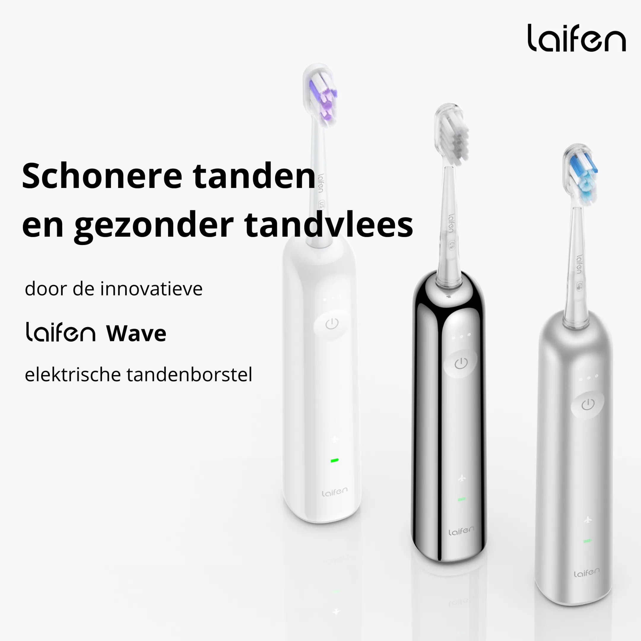 LAIFEN Elektrische tandenborstel Wave Aluminium