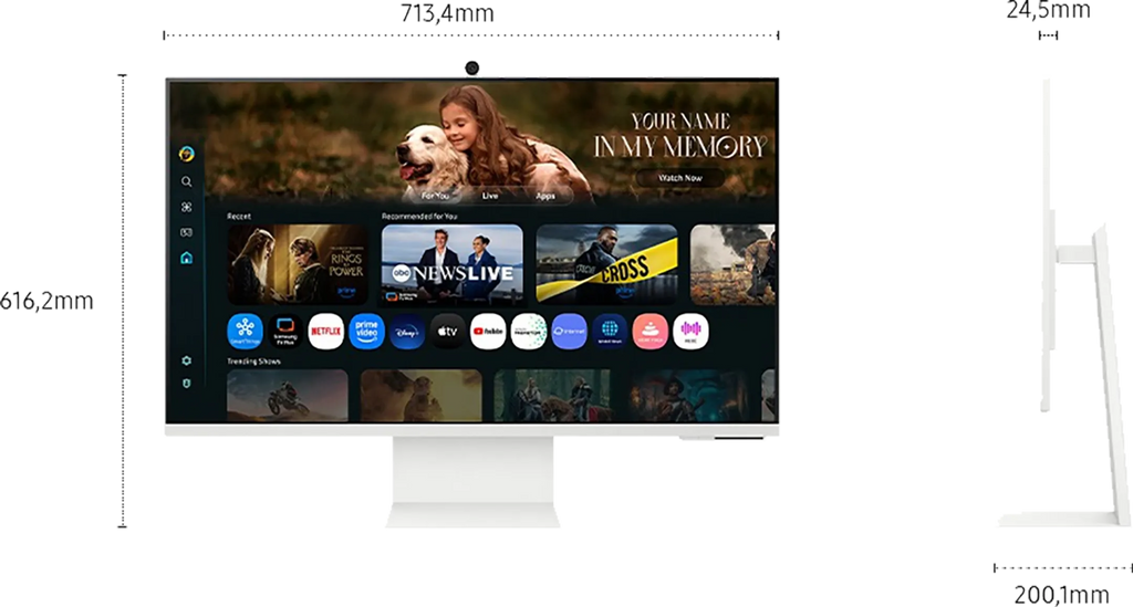 Samsung 32" Smart Monitor M8 M80F 4K Samsung Vision AI LS32FM801UUXEN