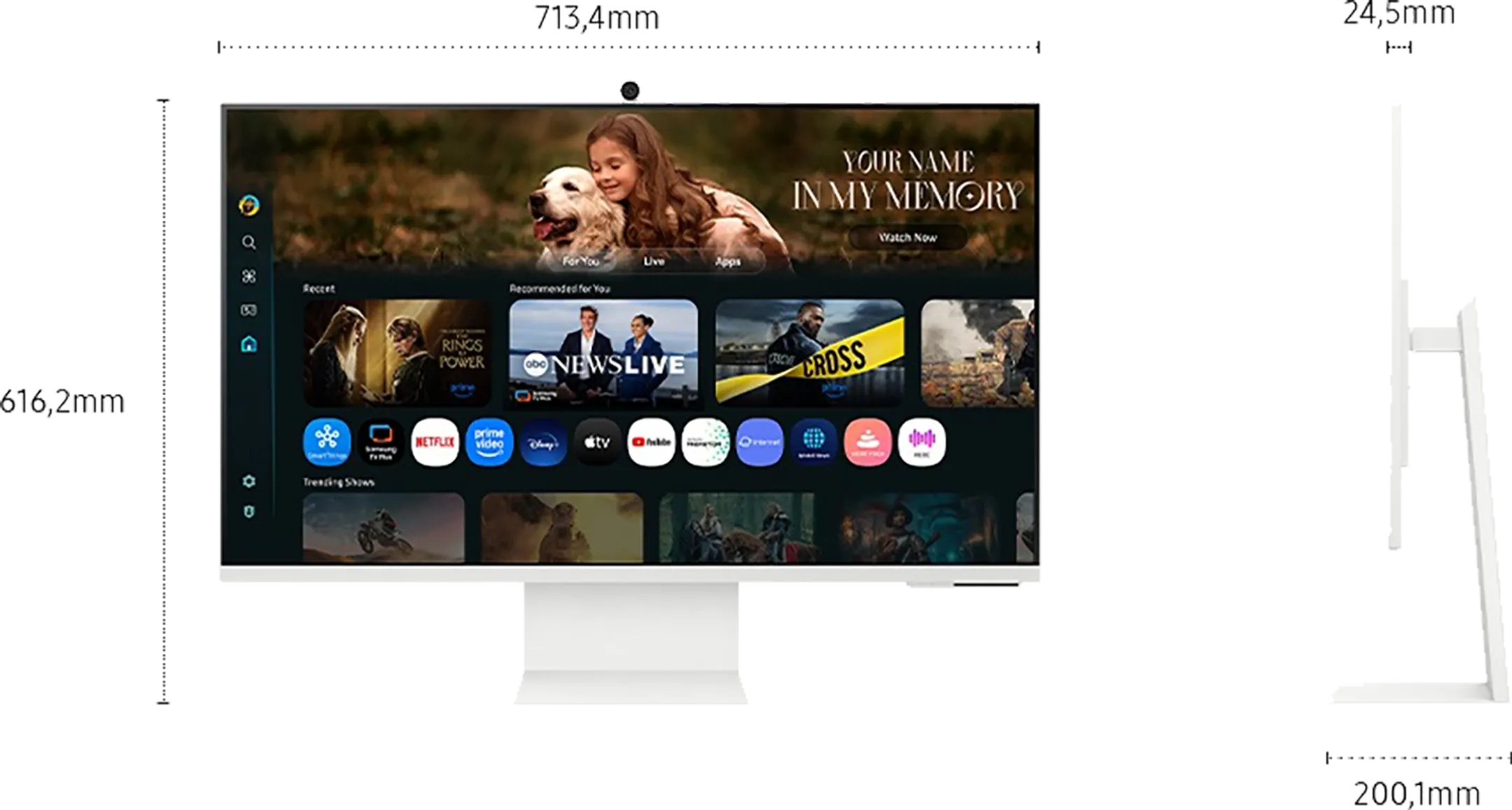 Samsung 32" Smart Monitor M8 M80F 4K Samsung Vision AI LS32FM801UUXEN