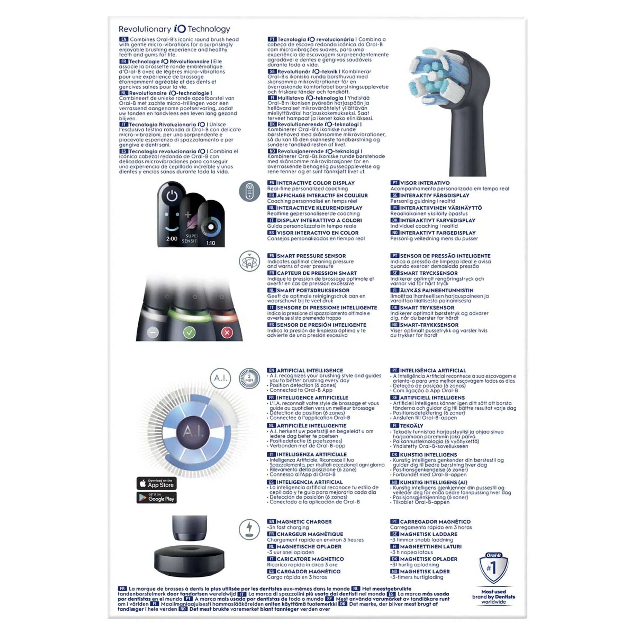 Oral-B Elektrische tandenborstel IO8S BLACK ONYX (+1 REFILL)