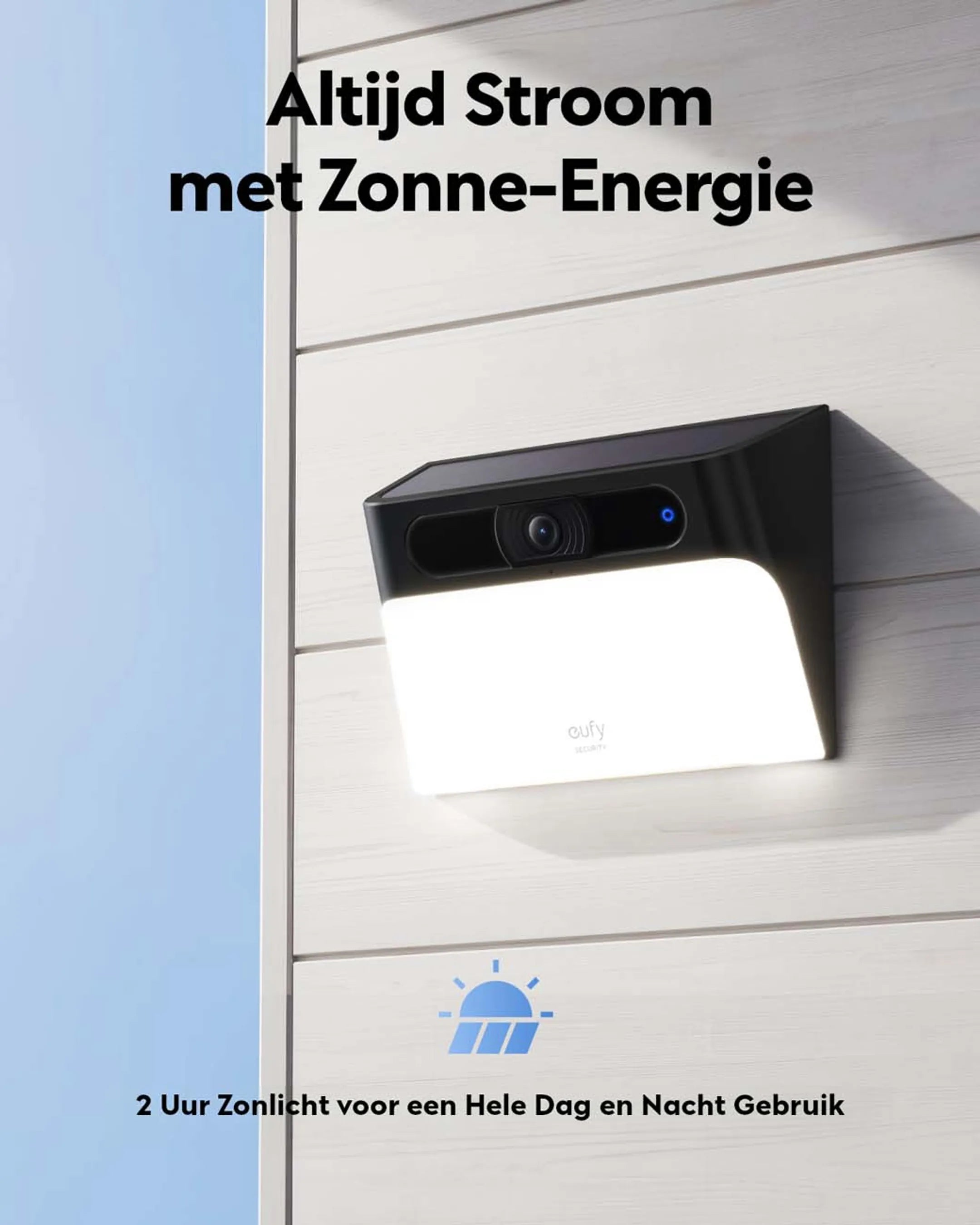 Eufy Outdoor beveiligingscamera S120 met zonnepaneel