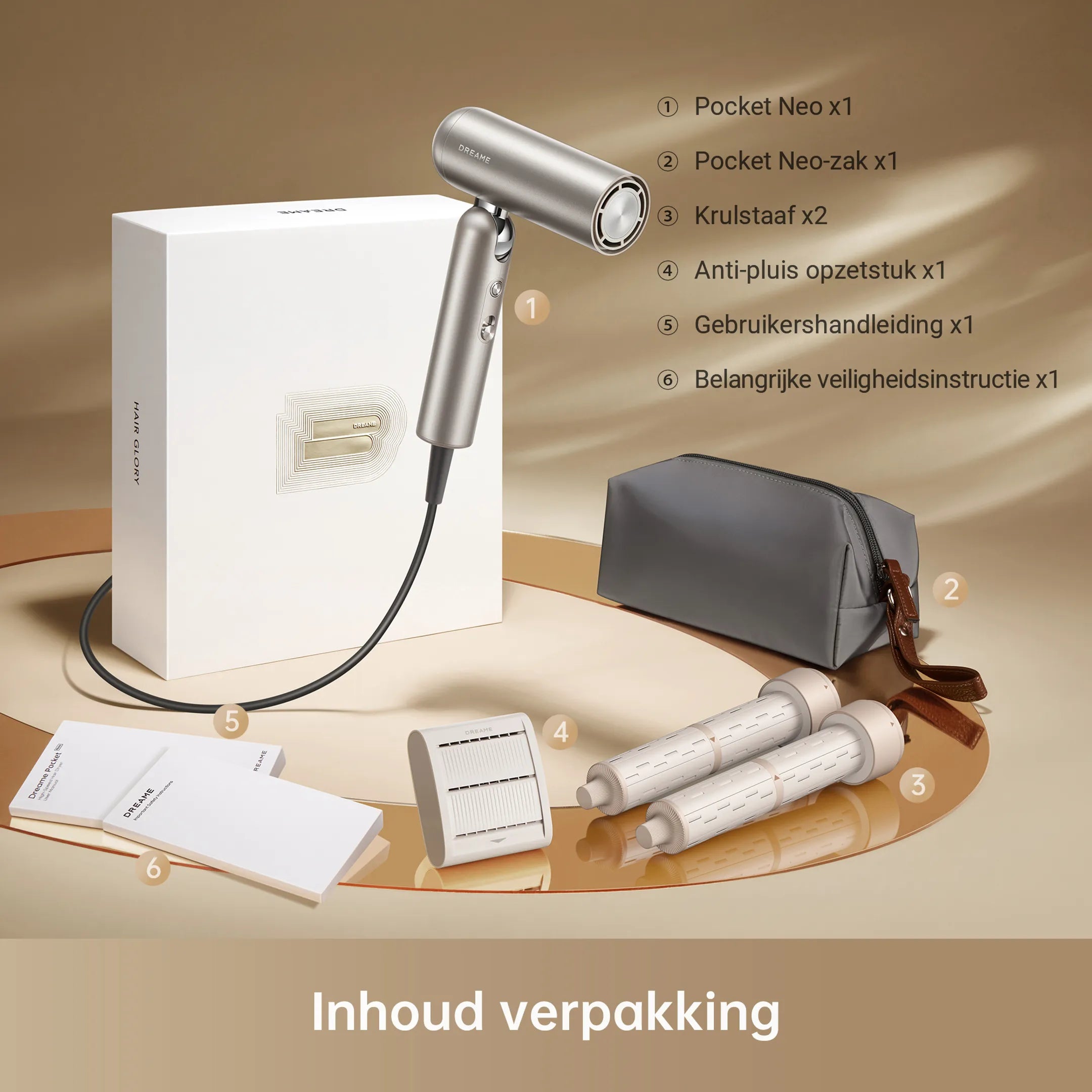 Dreame Haardroger Hair Pocket Neo Gold - 2026 New version
