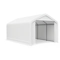 Garagetelt udendrs hvidt stl/PVC opbevaring 600x300x270 cm