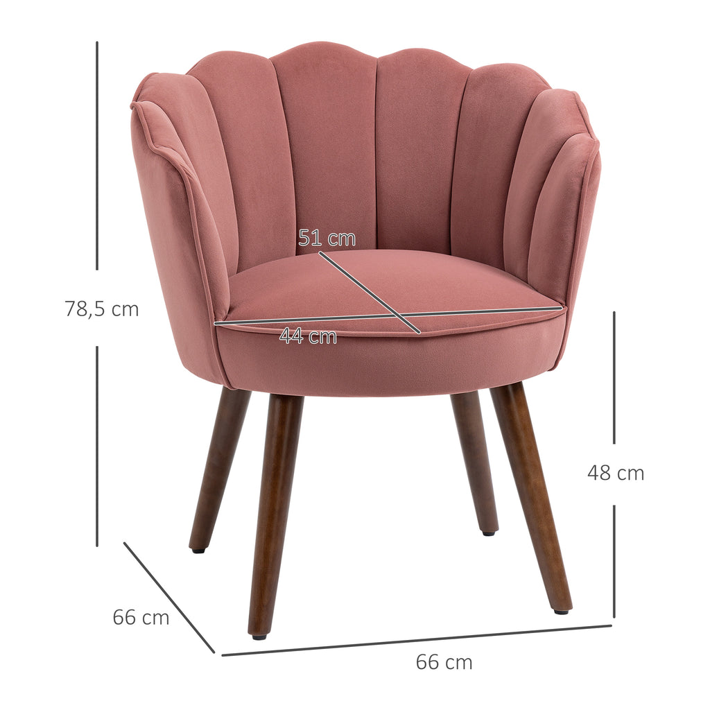 HOMCOM eetkamerstoel keukenstoel fauteuil