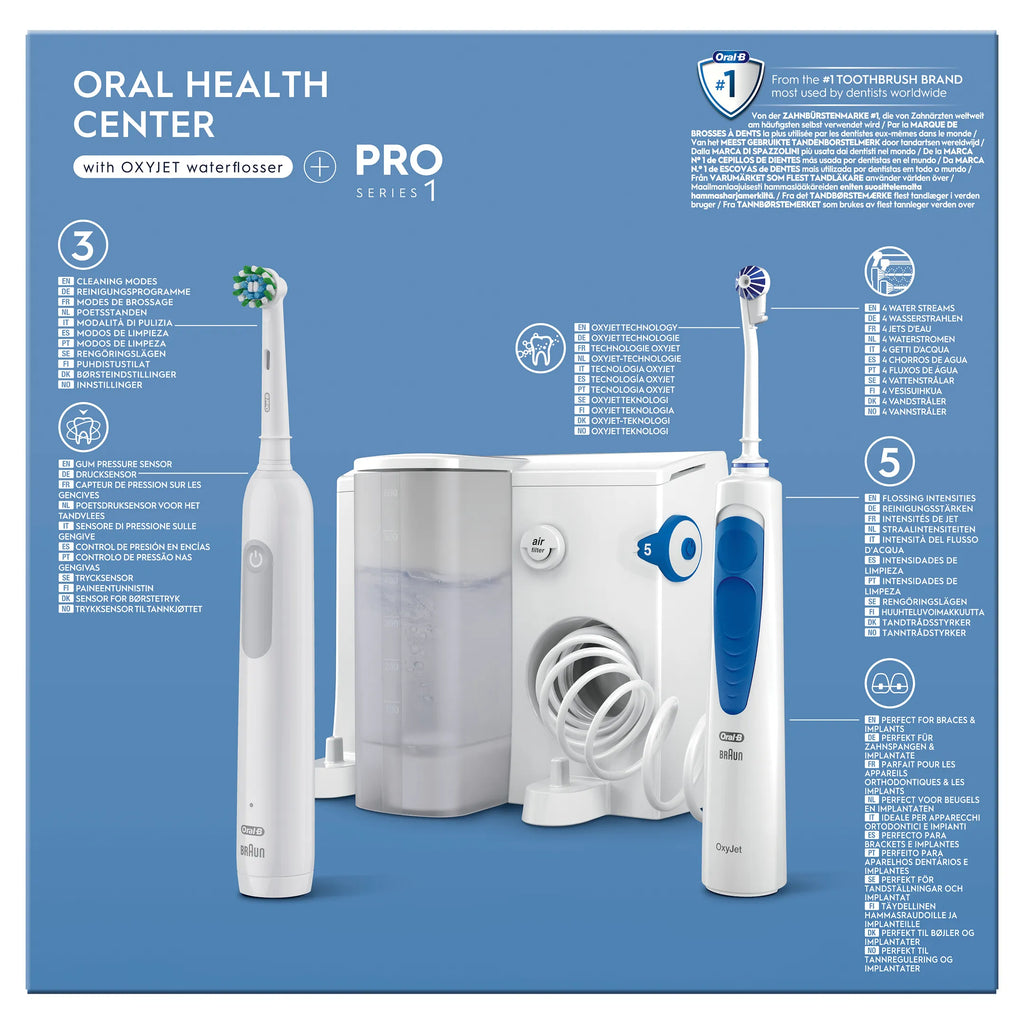 Oral-B Monddouche Oral Health Center + Elektrische Tandenborstel