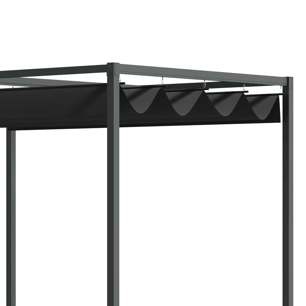 Outsunny Pergola Tuin 298x213x222 cm Polyester Zonnendak voor Tuin