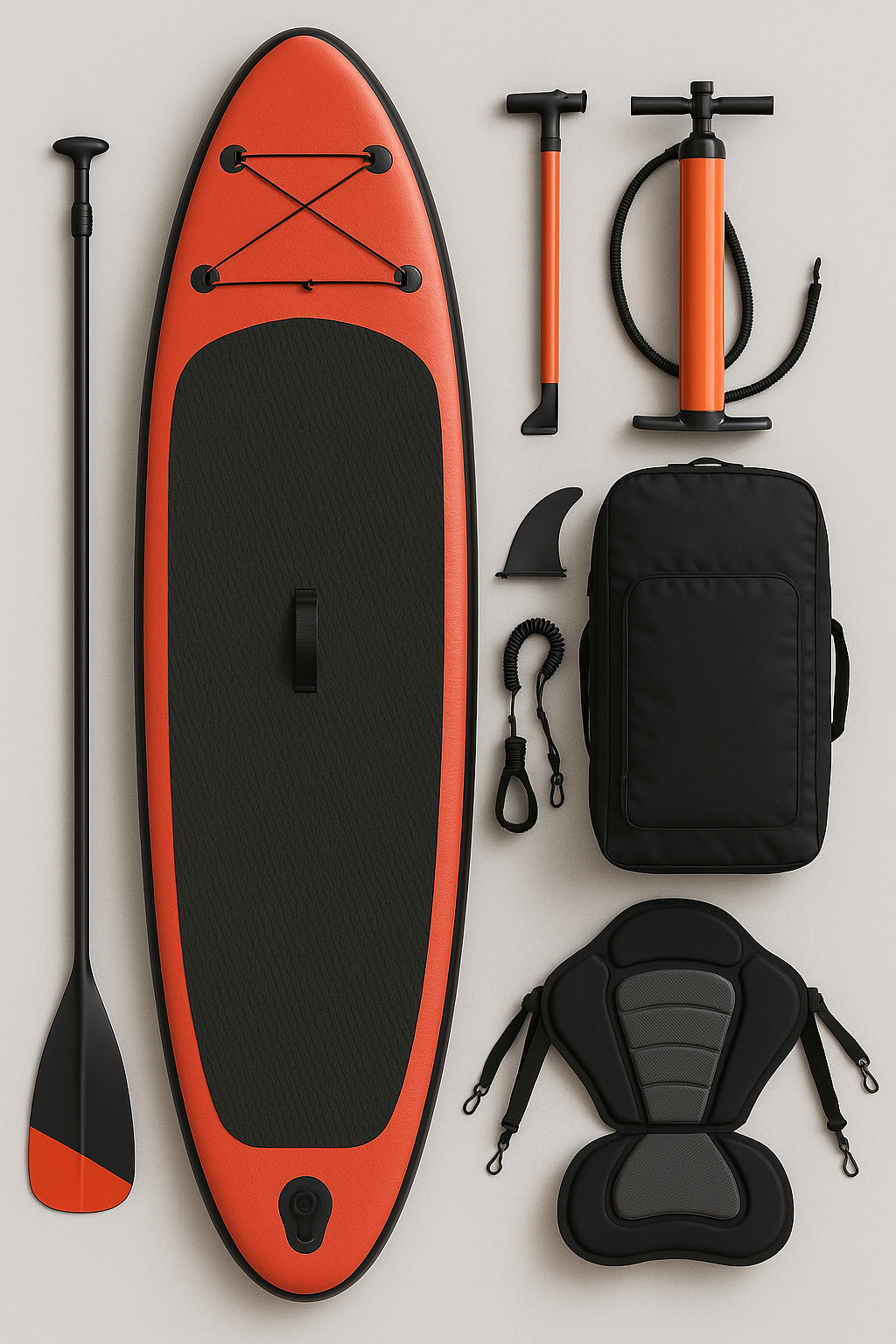 Oppusteligt paddleboard sort rd PVC til maritim og rekreativ brug 3208415 cm HvNZKMa548lm