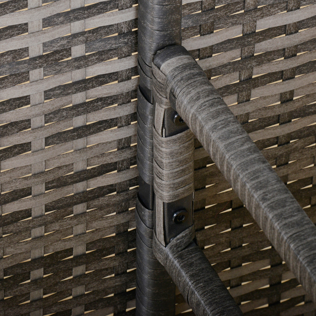 Outsunny 6-delig poly rotan 110,5 cm x 62 cm x 82 cm