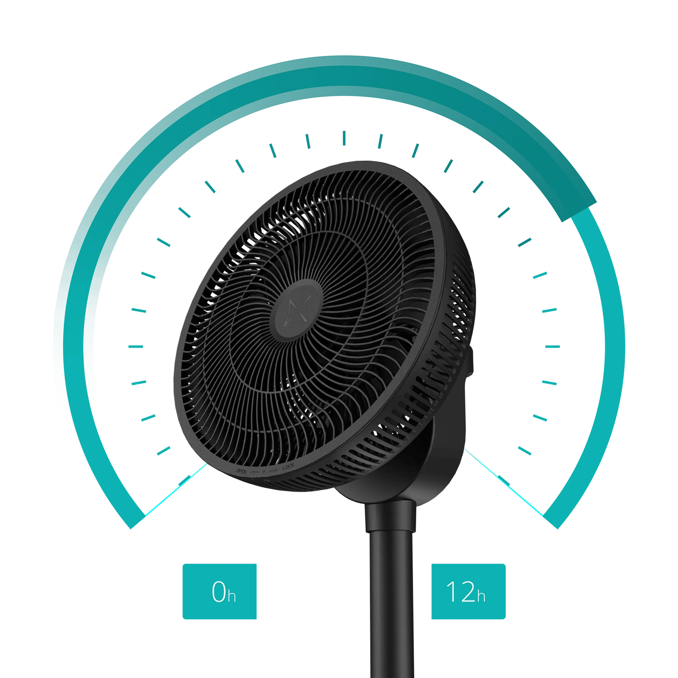 DUUX Ventilator Whisper Flex 2 zwart