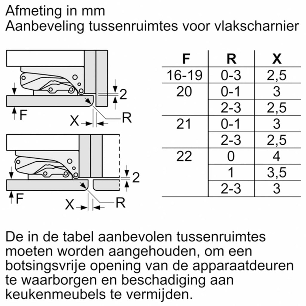 Siemens Inbouw koelkast met diepvries KI87VVFE1