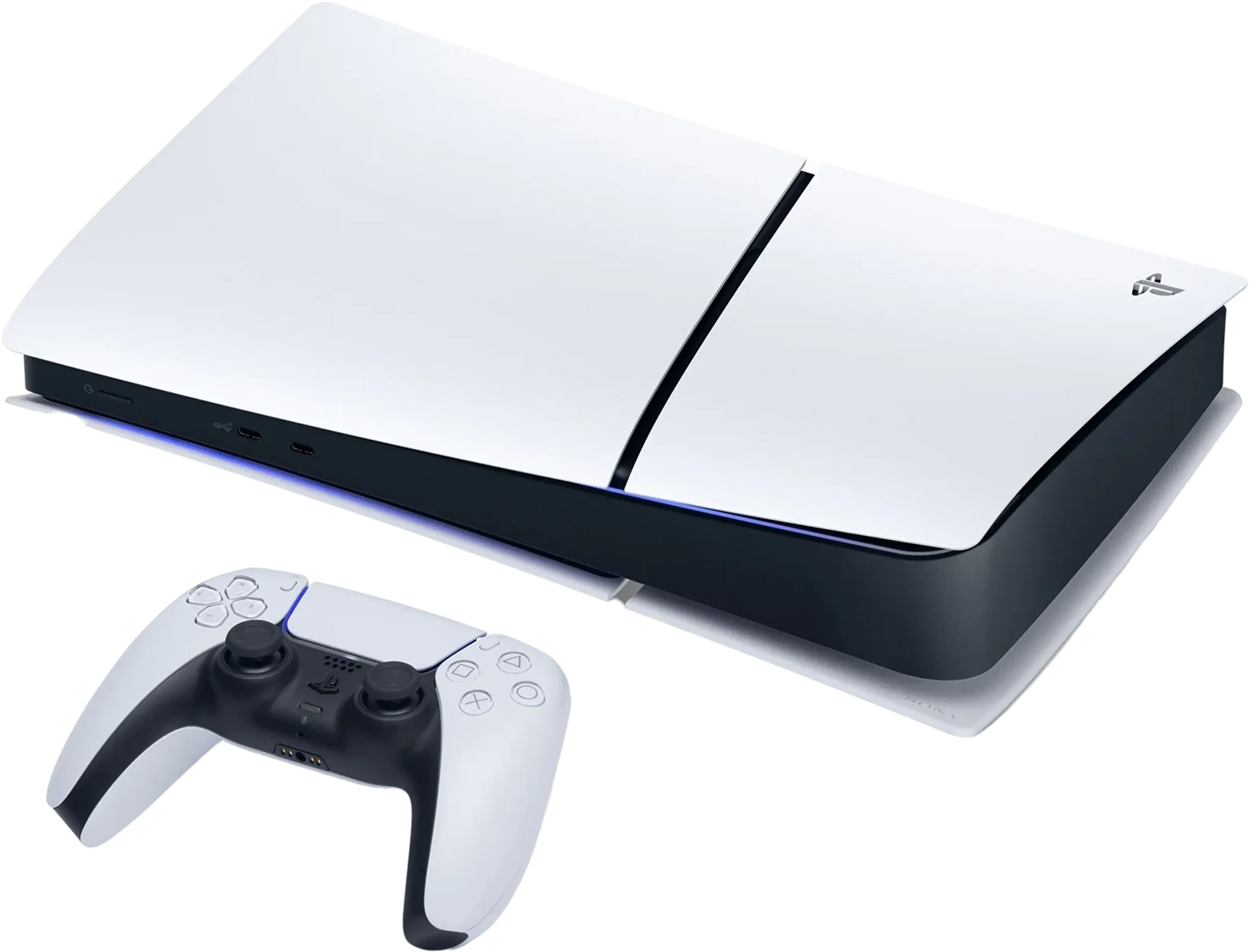 Sony PlayStation 5 Digital Edition (Slim) + Twee DualSense Draadloze Controllers
