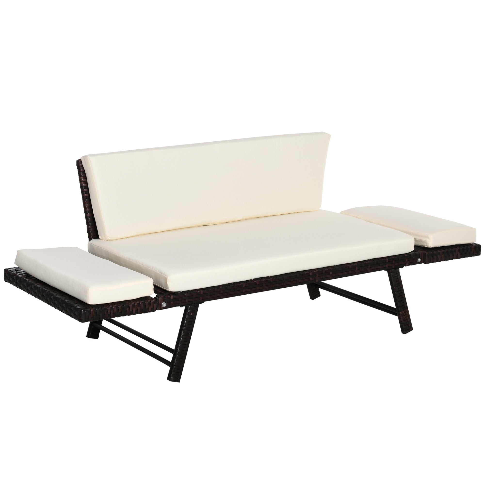 2-zits tuinbank tuinmeubelen tuinbank tuinbank loungebank poly-rotan staal