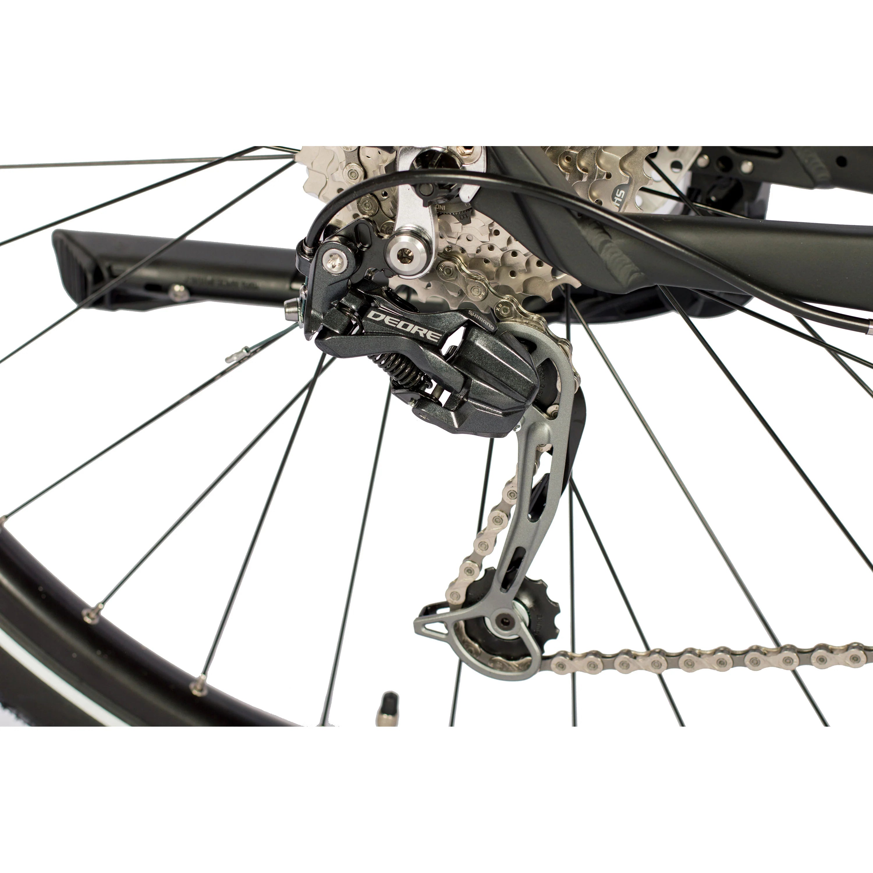 28 Inch Heren XXL Trekkingfiets TR.2880 Trekkingfiets 27 x Speed Shimano DEORE RD-M592 SGS Zwart