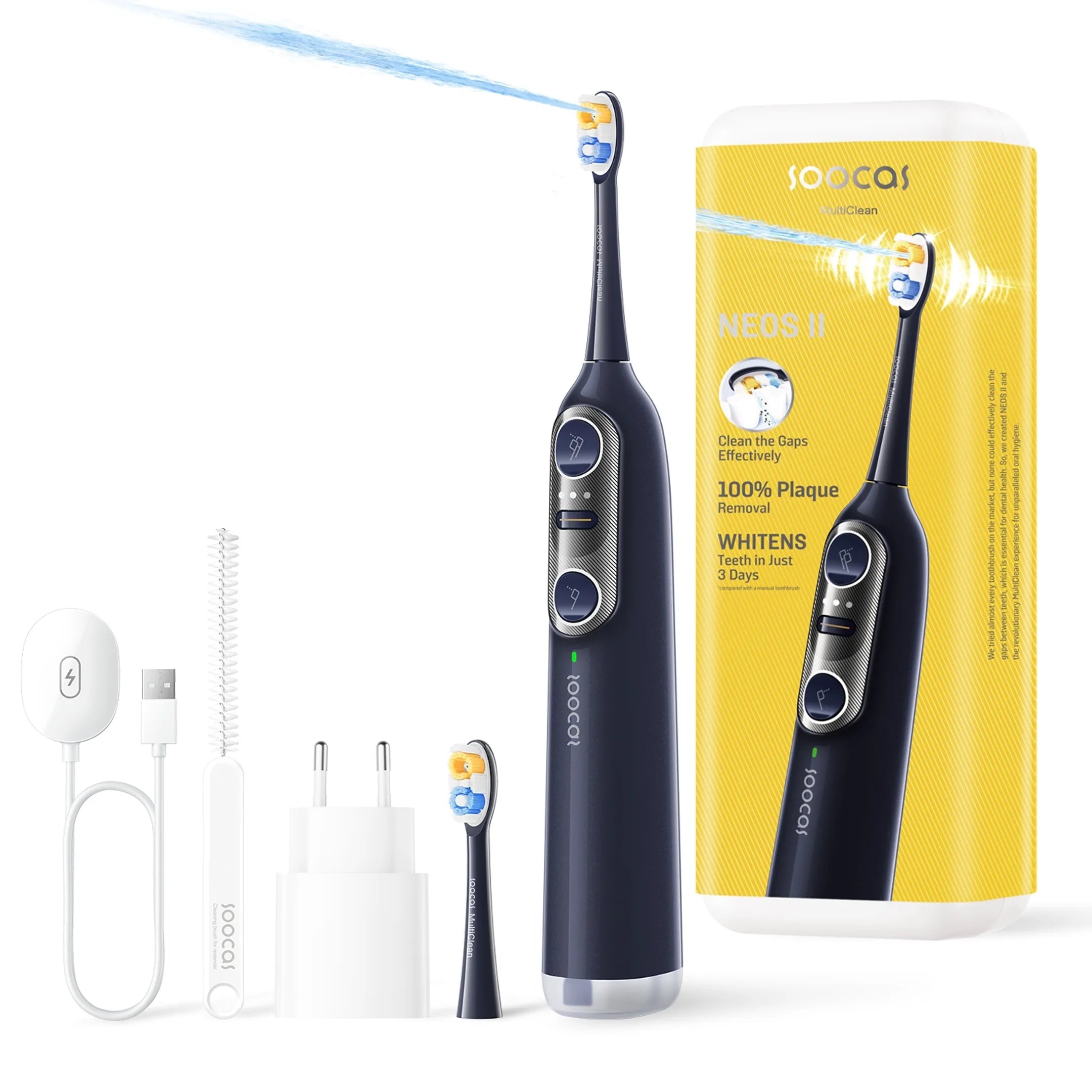 Soocas Elektrische tandenborstel NEOS II 2-in-1 met waterflosser