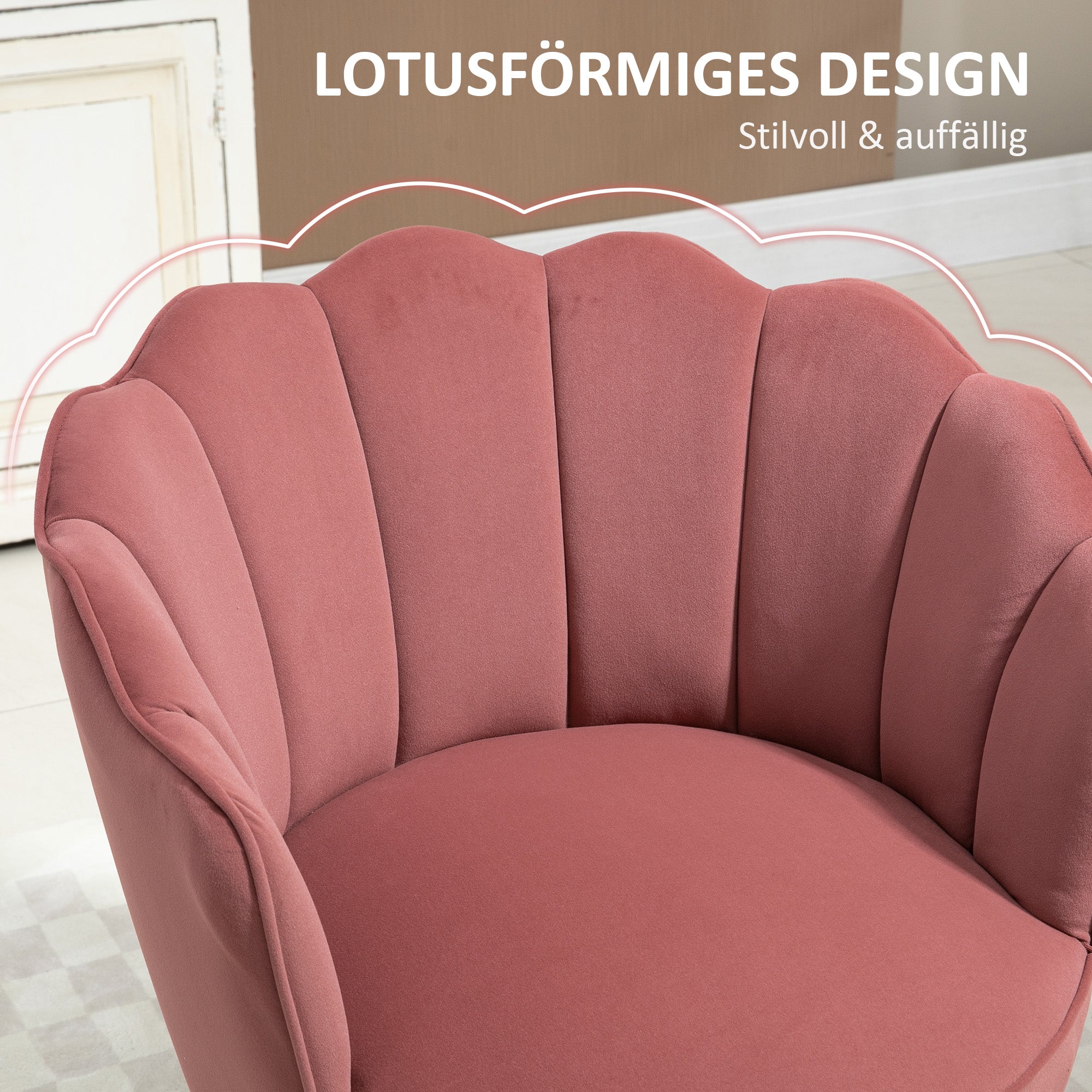HOMCOM eetkamerstoel keukenstoel fauteuil