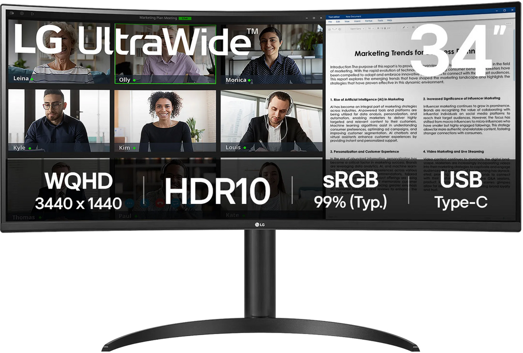 LG UltraWide 34WR55QK-B.AEU