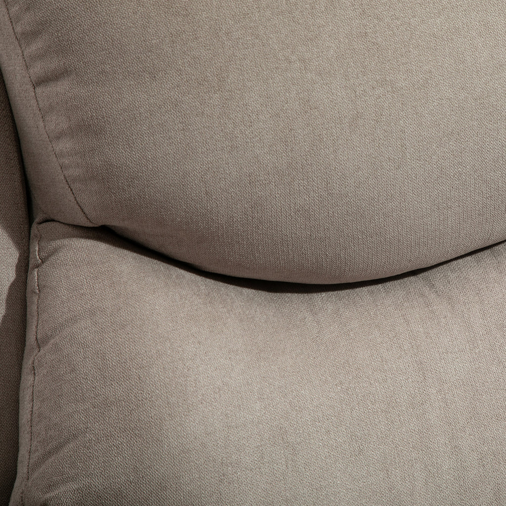 HOMCOM relaxfauteuil enkele sofa ligbed kantelbaar 150 ° TV-fauteuil linnen beige 97 x 96 x 105,5 cm