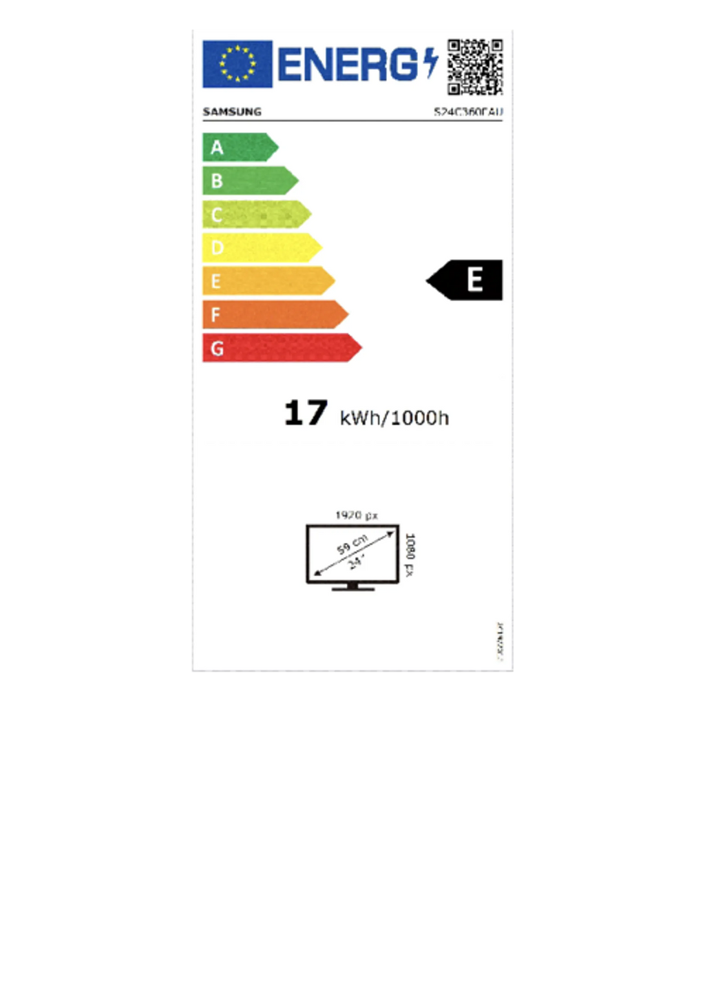 Samsung 24" Curved monitor LS24C360EAU