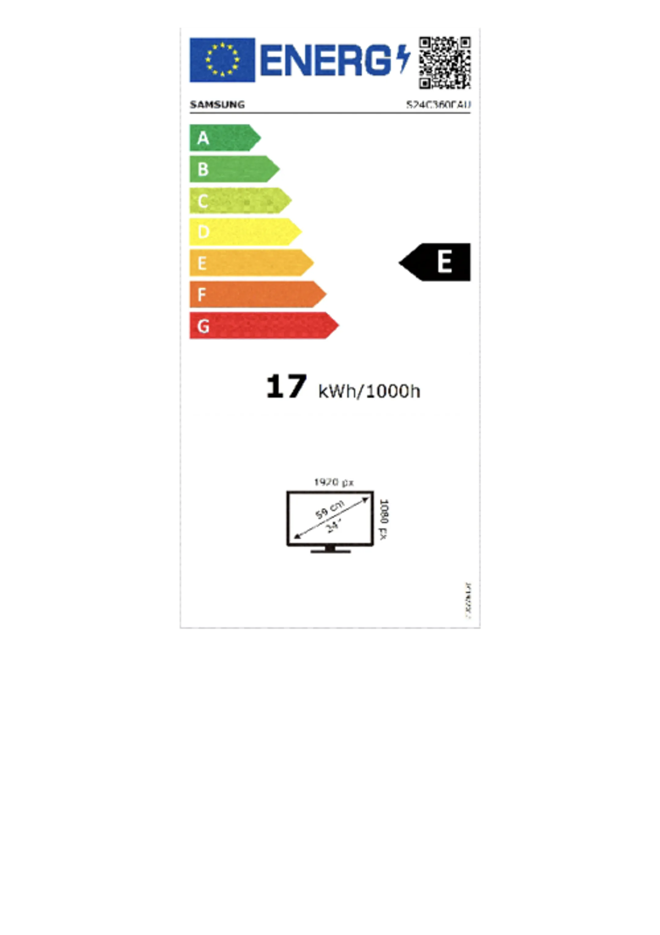 Samsung 24" Curved monitor LS24C360EAU