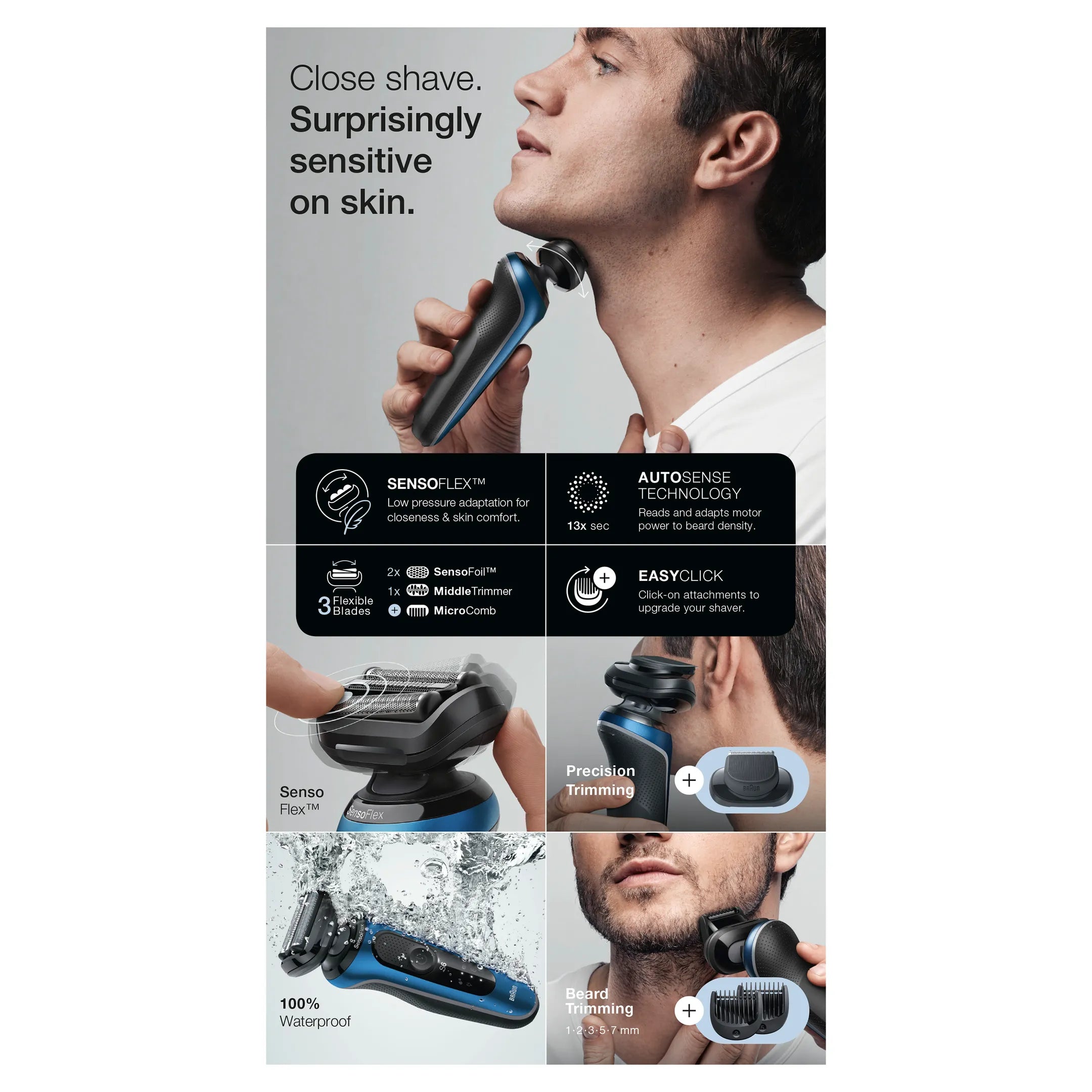 Braun Scheerapparaat Wet & Dry Series 6 60-B1500s
