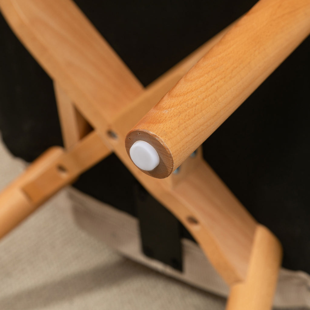 HOMCOM Fauteuil met Scandinavisch accent, voetenbank, fauteuilset, beukenhout, corduroy-look, beige