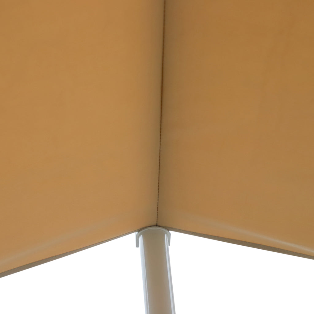 Outsunny Staande luifel met knikarm tuinluifel luifel zwengel crème 4,5 x 3,42 m