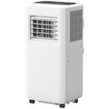 HOMCOM Draagbare Airconditioner met Meerdere Standen, LED-Display, Timer en Wielen, Wit