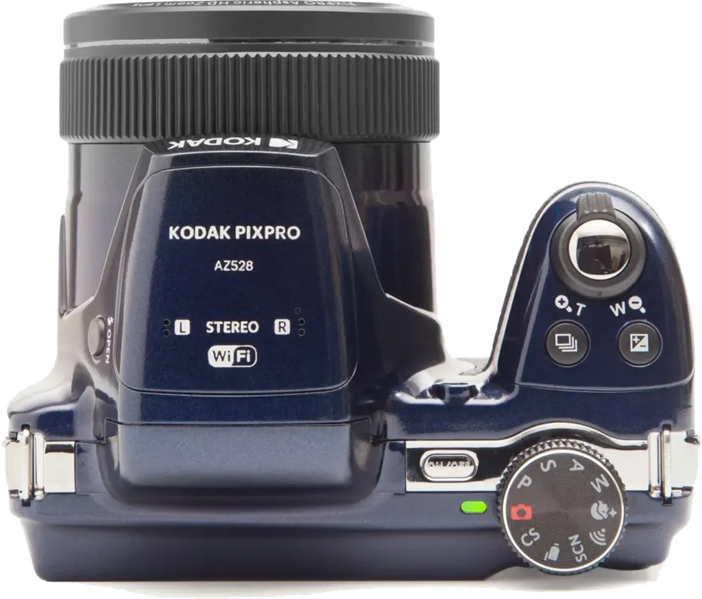 Kodak AZ528 Bridge camera + 2e batterij + case - blauw