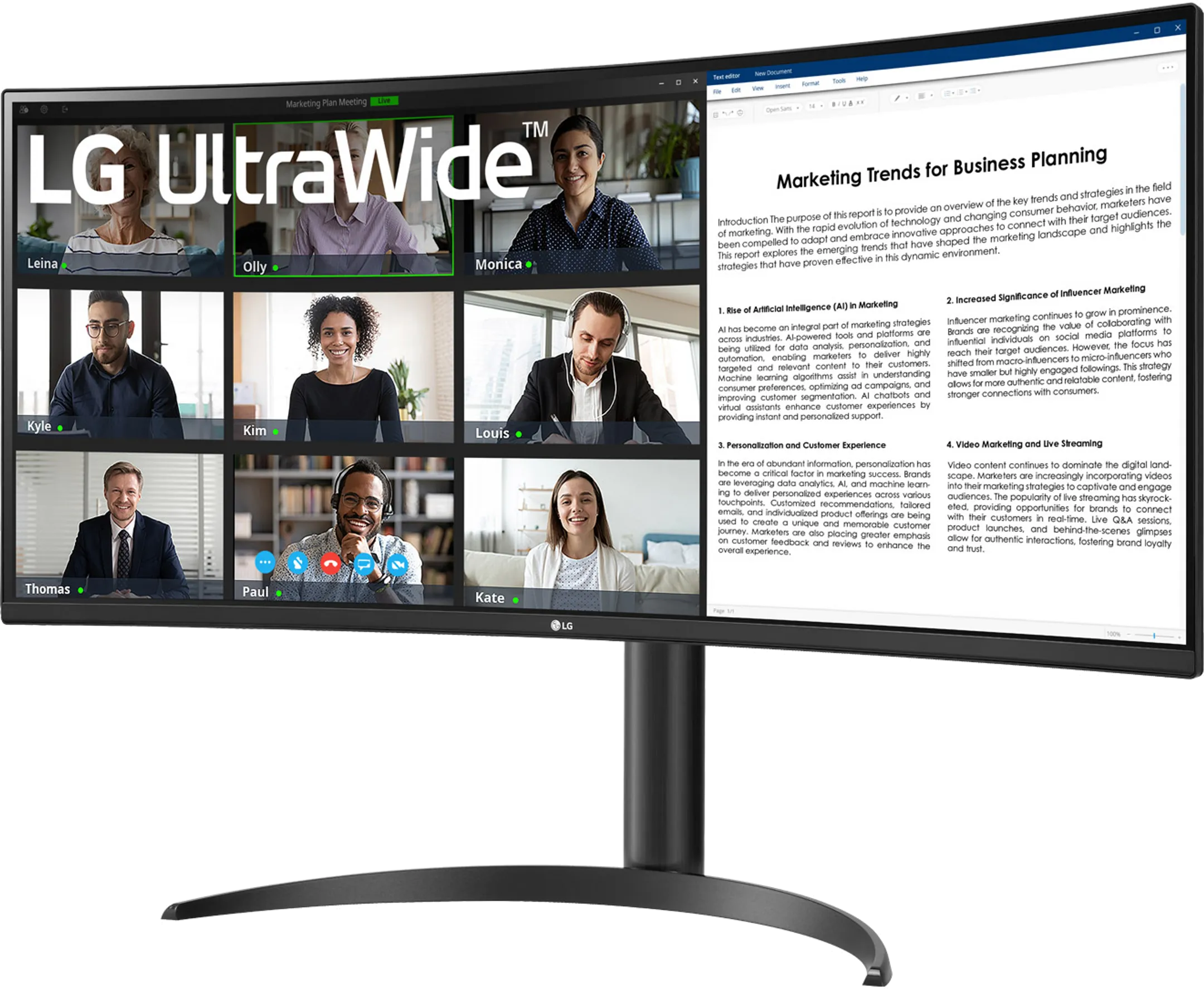 LG UltraWide 34WR55QK-B.AEU