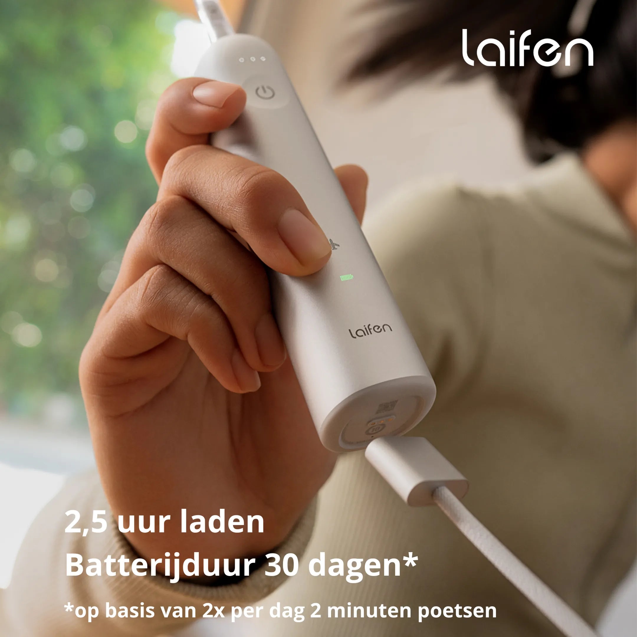 LAIFEN Elektrische tandenborstel Wave Aluminium