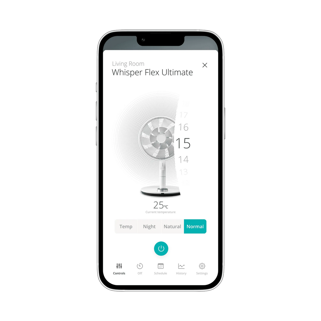 DUUX Ventilator Whisper Flex Ultimate Wit + Battery Pack