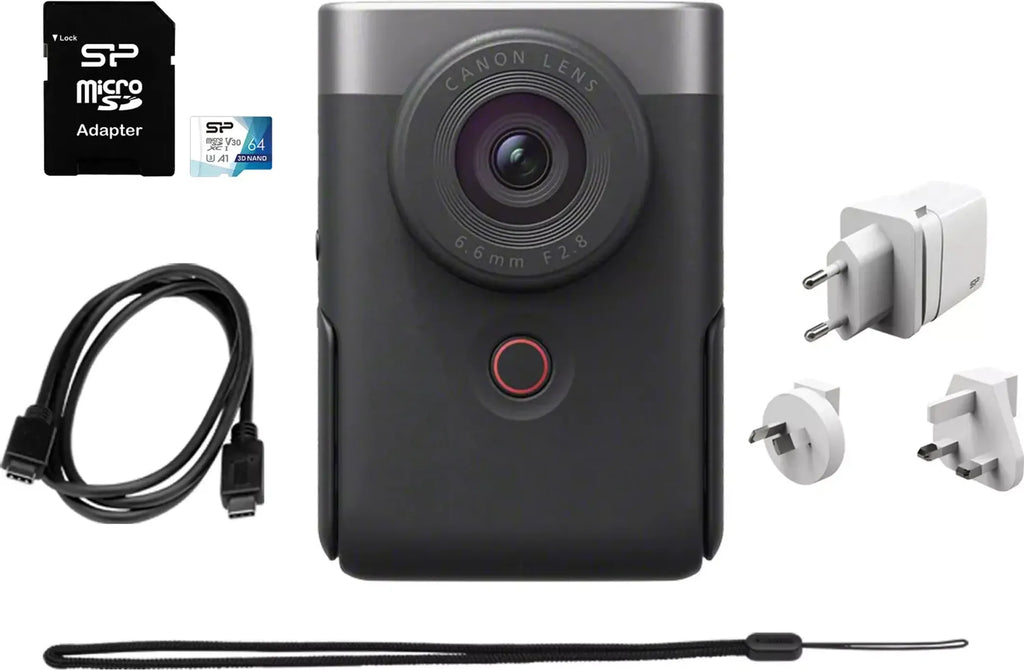 Canon PowerShot V10 Essential Kit - Zilver
