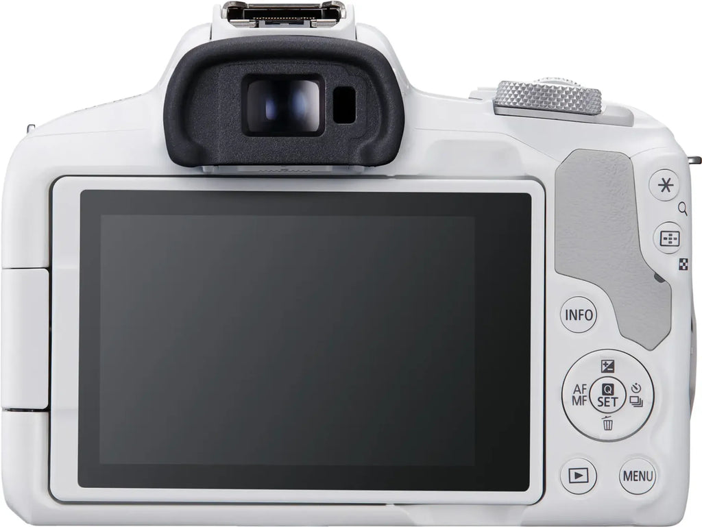Canon EOS R50-systeemcamera - Wit + RF-S 18-45 mm f/4.5-6.3 IS STM-lens