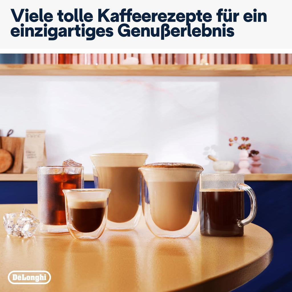 De'Longhi La Specialista Arte EC9155. MB Machine met zeven dragers, espressomachine met molen, 8 malingen, 15 bar, 3 temperaturen, melkopschuimmondstuk, 1300 W, tank van 1,5 l, roestvrij staal/zwart incl. barista-kit