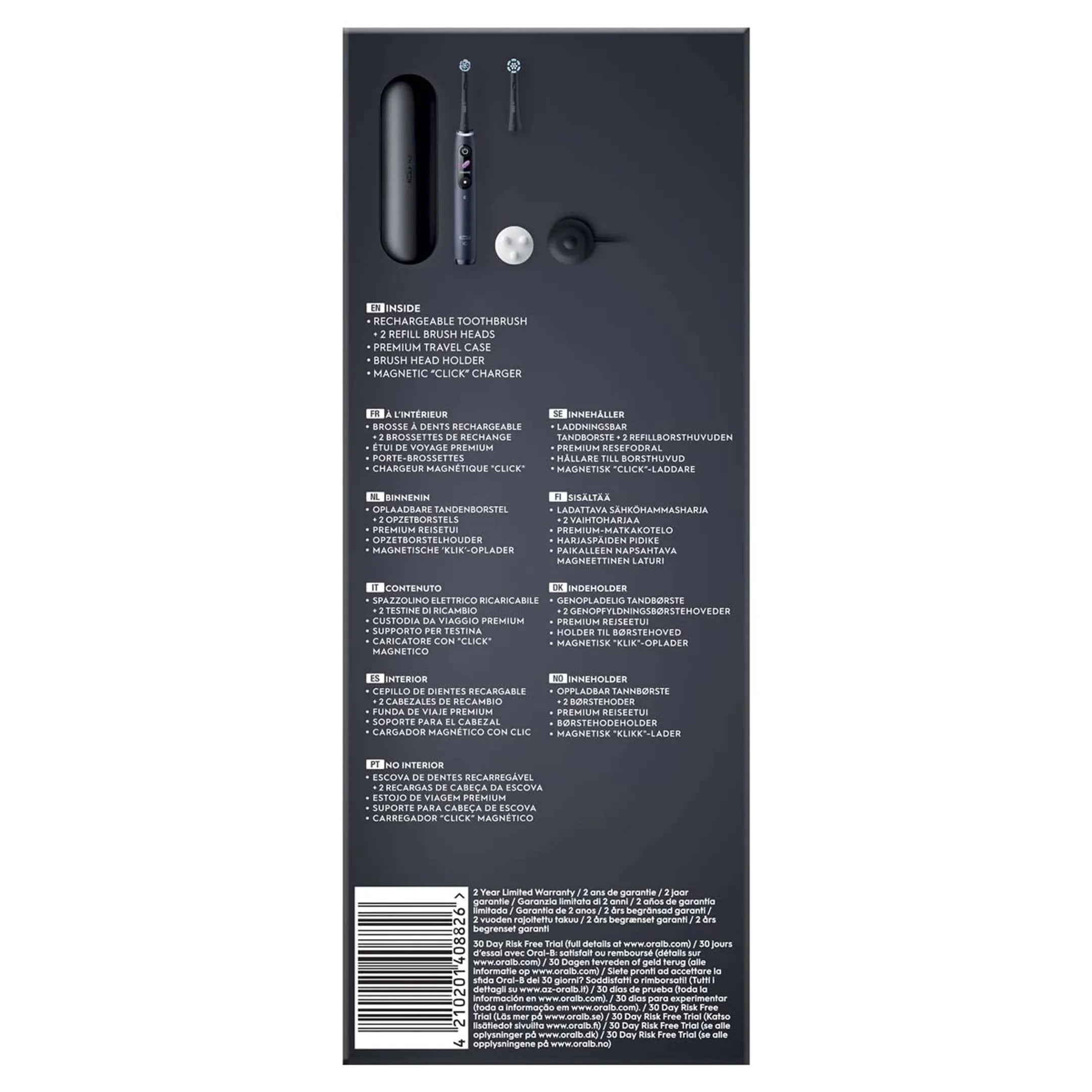 Oral-B Elektrische tandenborstel IO8S BLACK ONYX (+1 REFILL)