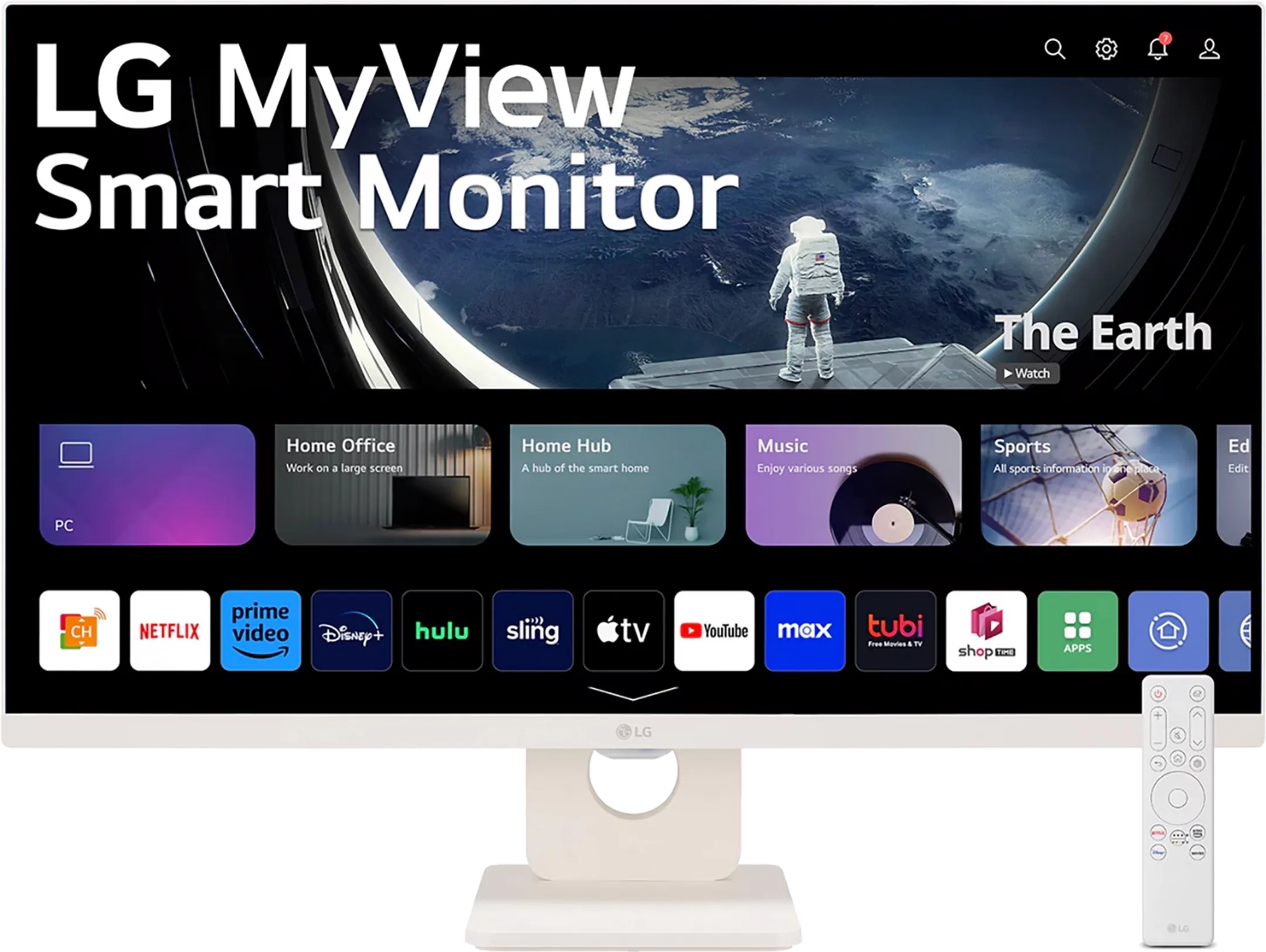 LG MyView 27" Full HD Smart Monitor met webOS 27U511SA-W